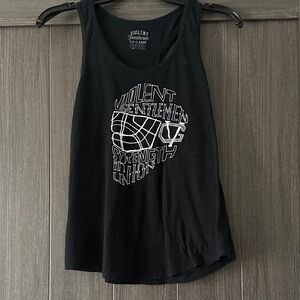 VGHC Violent Gentlemen Hockey Club Black Tank Top with graphic